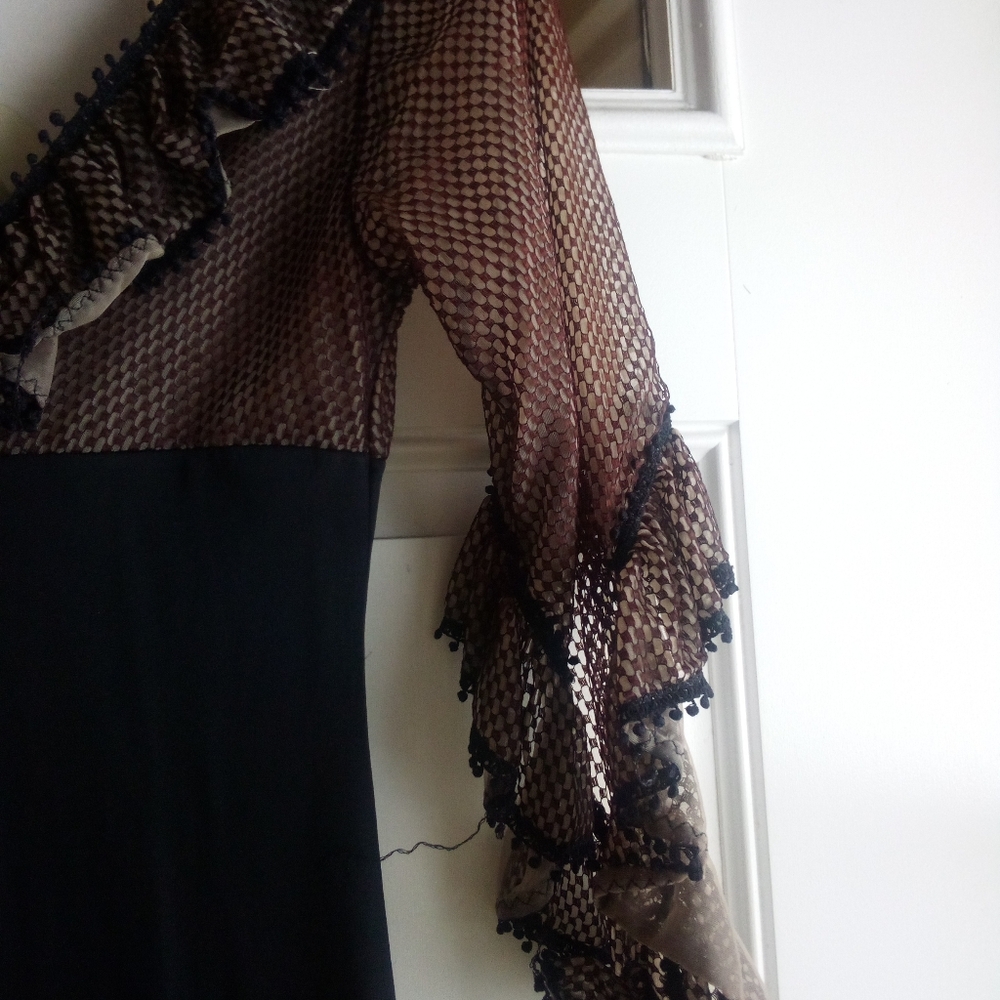 Vintage Glydons Hollywood Playsuit Nightie Romper Size S Christmas - Picture 7 of 13